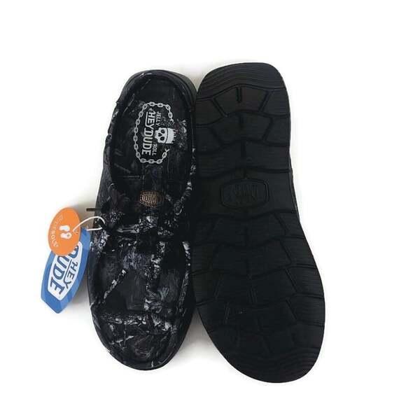 Hey Dude Wally Jelly Roll Realtree Edge Camo Mens 14 Black Slip On Loafers NWT main image 2